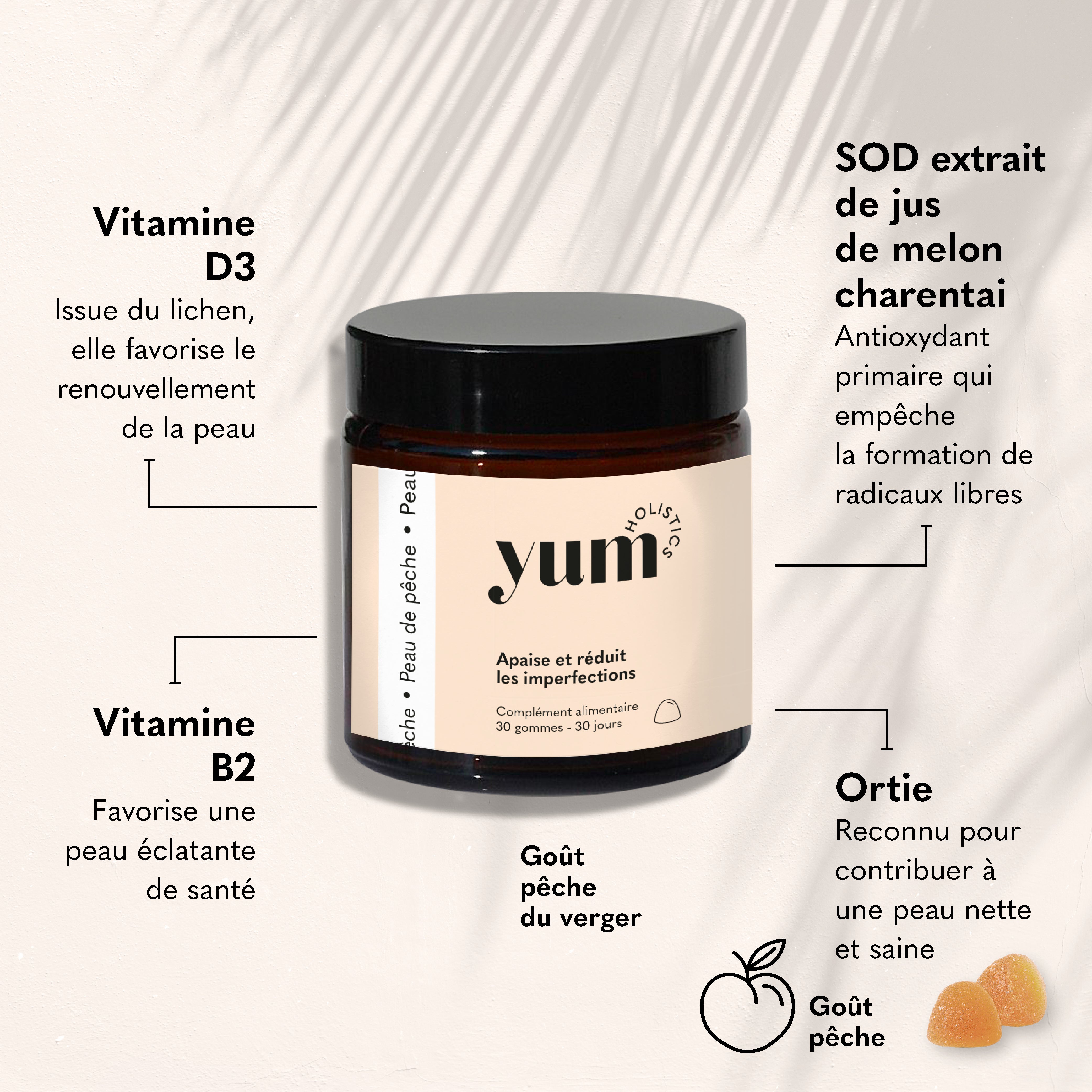 Peau de pêche - gummies